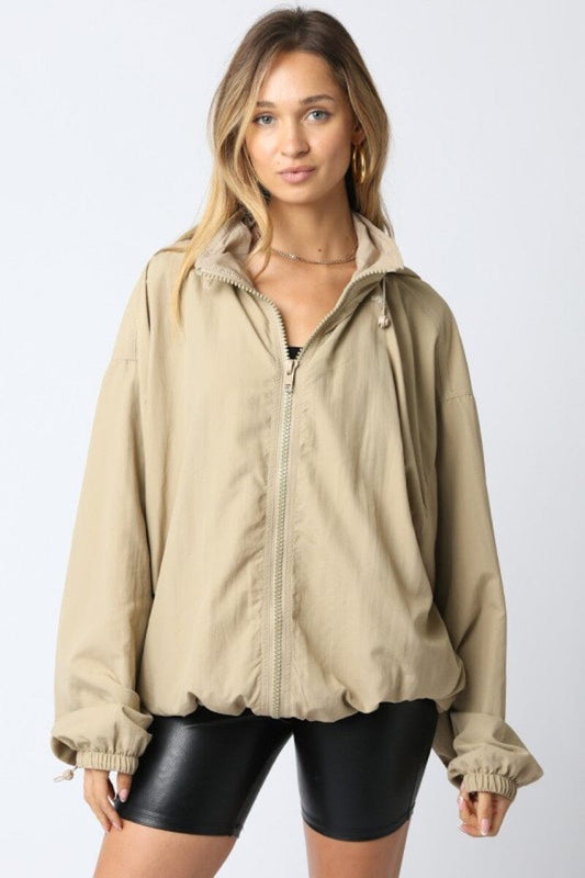 Amelia Bomber Jacket Clothing Olivaceous 