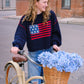 Americana Knit Pullover Sweater Sweater mure + grand 
