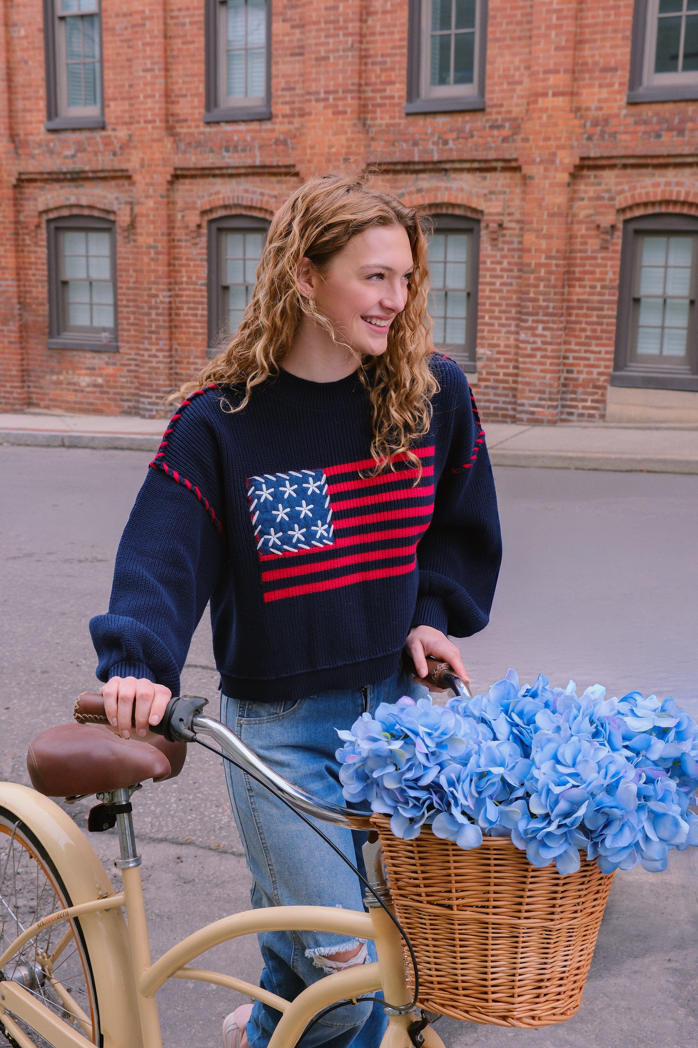 Americana Knit Pullover Sweater | Shop Now | Mure + Grand