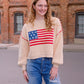 Americana Knit Pullover Sweater Sweater mure + grand 
