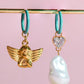 Angel Baby Charm Dangle Earrings Earrings mure + grand 