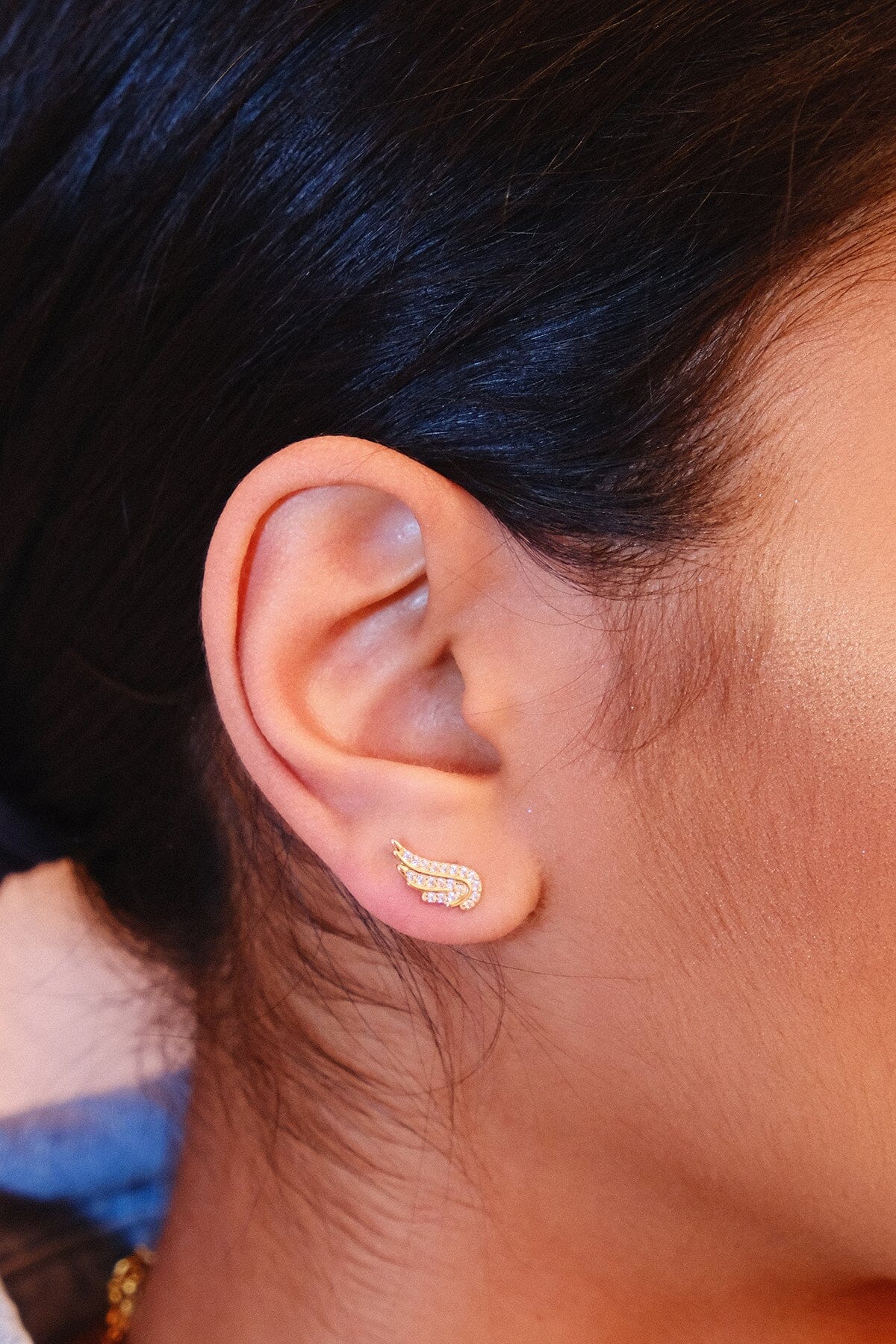 Angels Like You Sterling Silver Stud EarringsMure + Grand