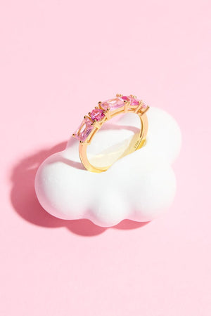 Annalise Heart Stone Sterling Silver Ring