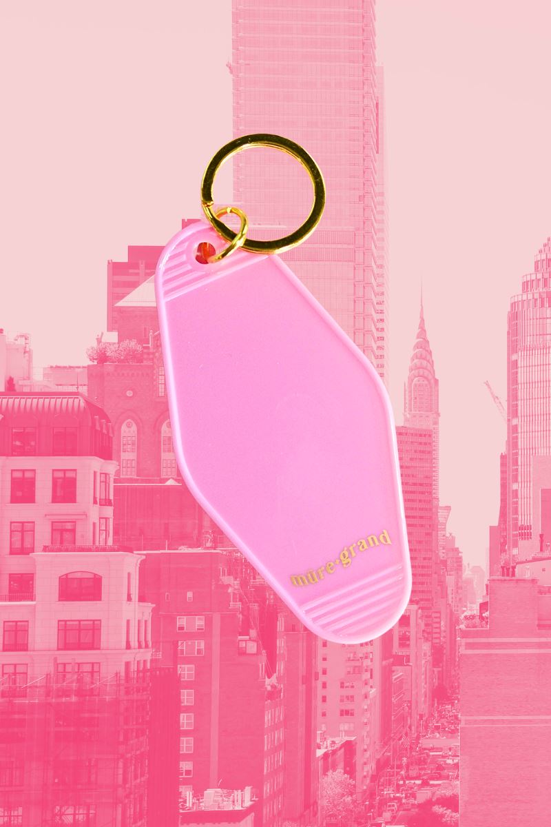 Anything Is Possible With a Little Bit of Pink Motel Keychain Keychain mure + grand 