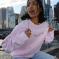 Anything Is Possible With a Little Bit of Pink Sweatshirt sweatshirt mure + grand 