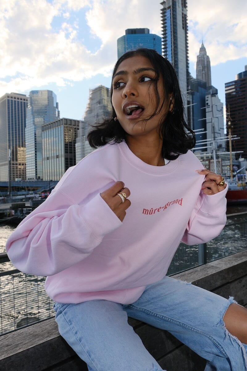 Anything Is Possible With a Little Bit of Pink Sweatshirt sweatshirt mure + grand 