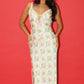 Aoife Lace Trim Floral Front Tie Maxi Dress Clothing Bailey Rose 