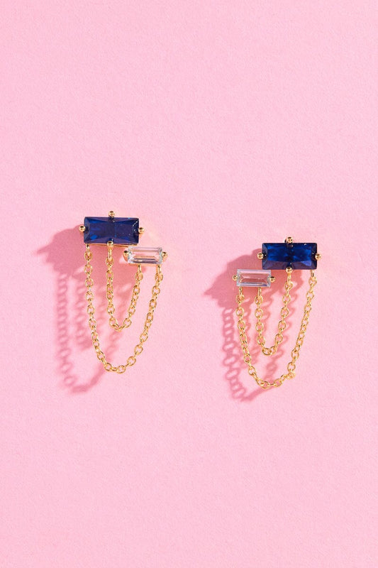 Aphrodite Sterling Silver Chain Link Earrings Earrings mure + grand 