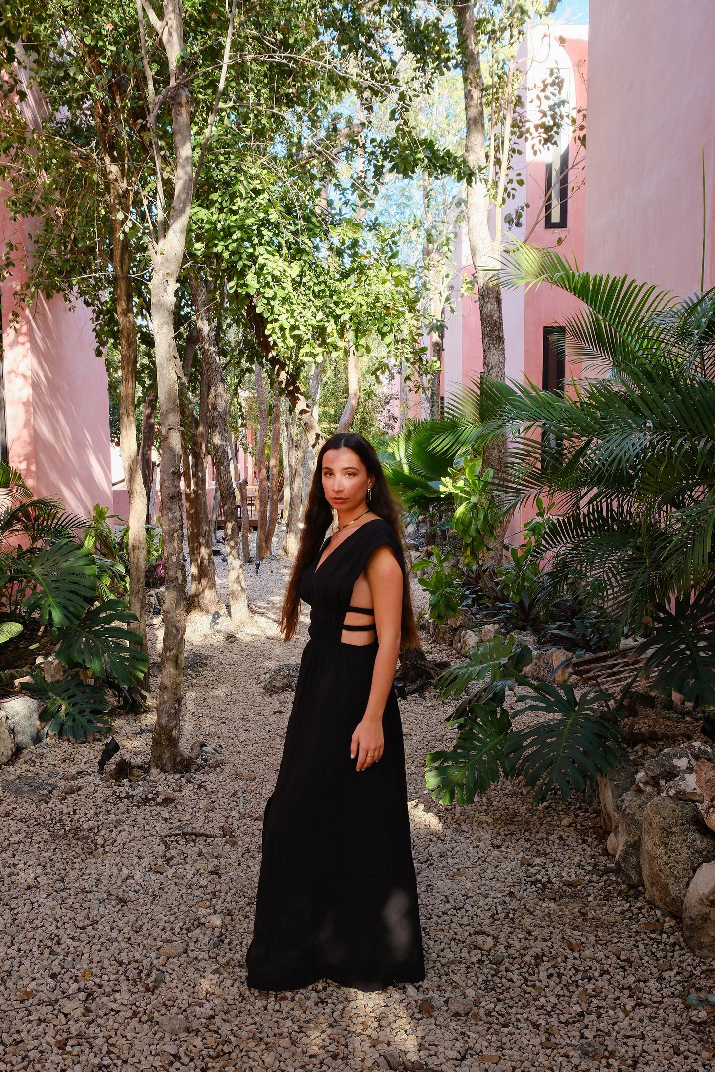 Athena Side Cut Out Maxi Dress Clothing Mure + Grand 