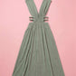 Athena Side Cut Out Maxi Dress Clothing Mure + Grand Mint One size 