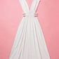 Athena Side Cut Out Maxi Dress Clothing Mure + Grand White One size 