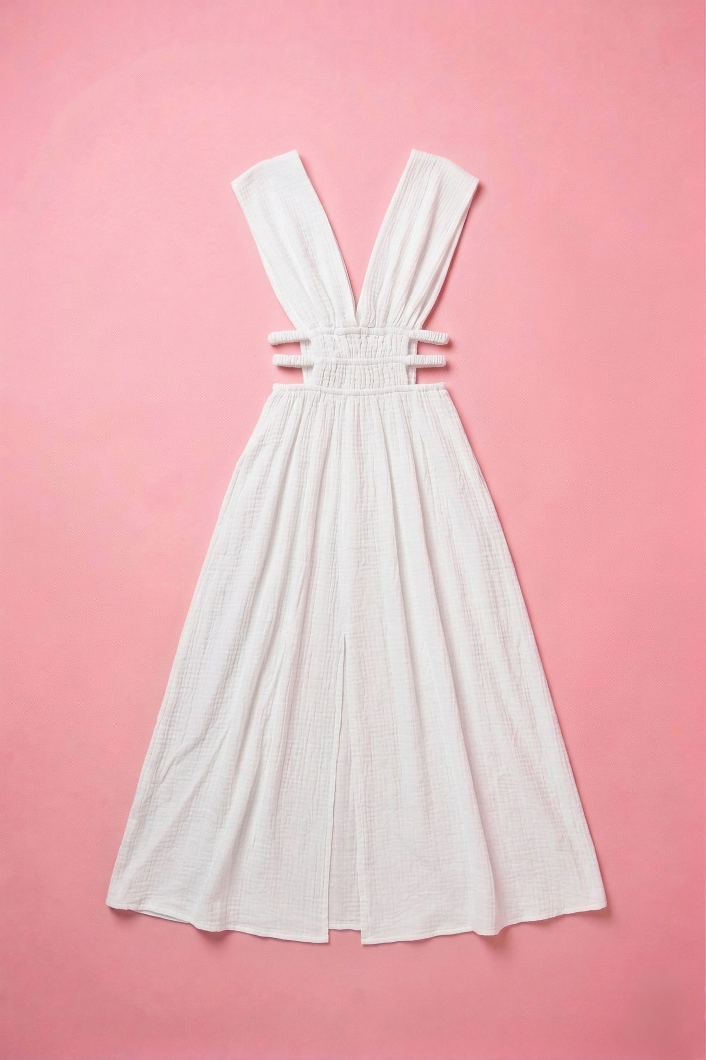 Athena Side Cut Out Maxi Dress Clothing Mure + Grand White One size 