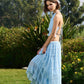 Auburn Backless Top and Pleated Skirt Set Clothing Sky to Moon 