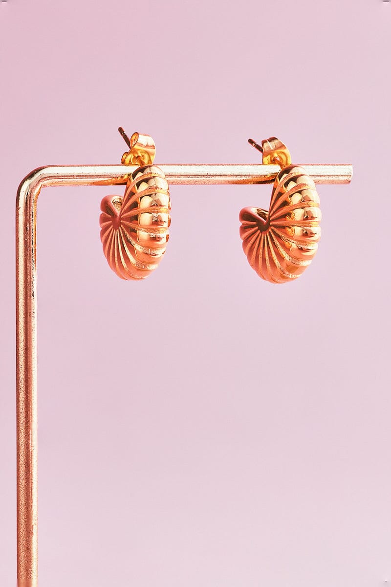 Aurora Shell Statement Earrings Earrings mure + grand 