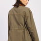 Autumn Paneled Chore with Waist Tie Jacket Clothing Emory Park 