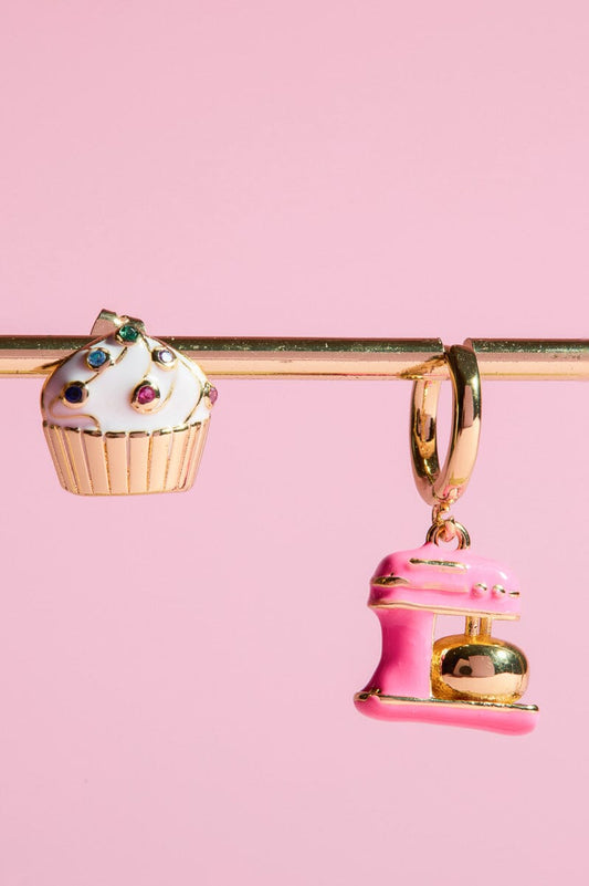 Baking Cake Charm Dangle + Stud Earring Earrings mure + grand 