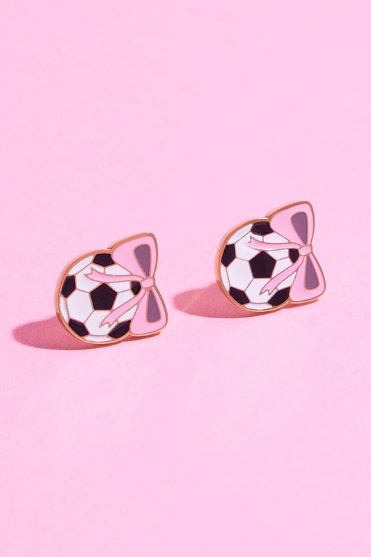 Baller Enamel Charm Stud Earrings Earrings mure + grand 