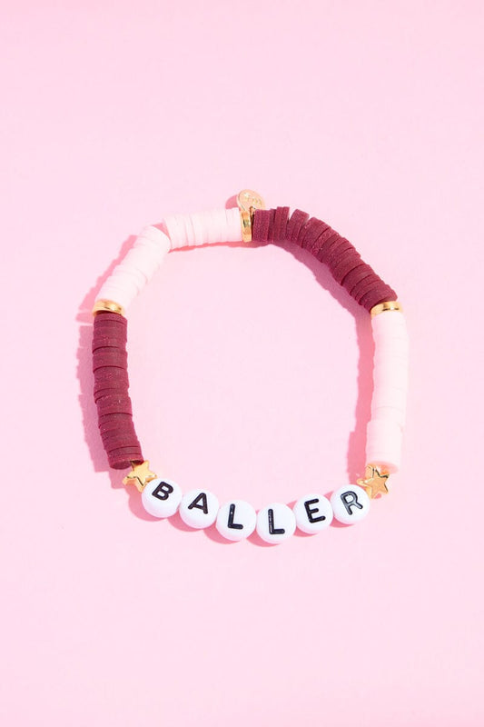 Baller Inspirational Beaded Bracelet Bracelet mure + grand 