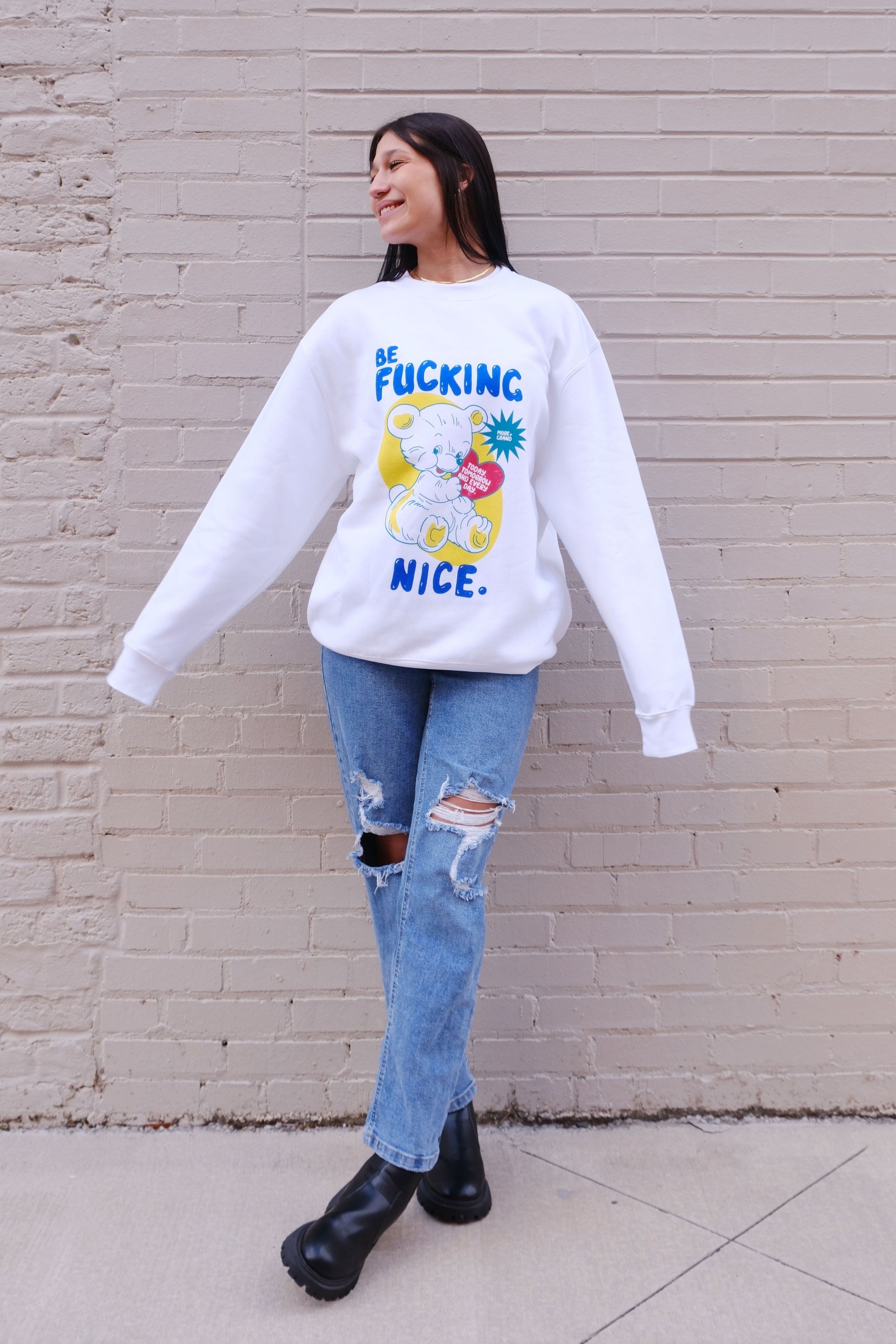 Be F*ing Nice Sweatshirt sweatshirt mure + grand 