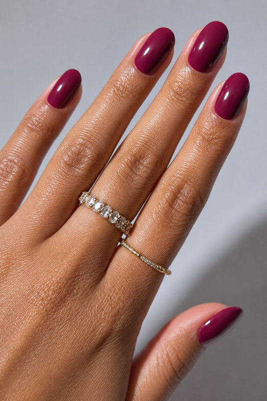 Berry Maroon Press-On Nails Nail Glamnetic 