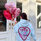 Best Friends Cafe Crop Graphic Hoodie Hoodie mure + grand 