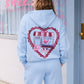 Best Friends Cafe Crop Graphic Hoodie Hoodie mure + grand 