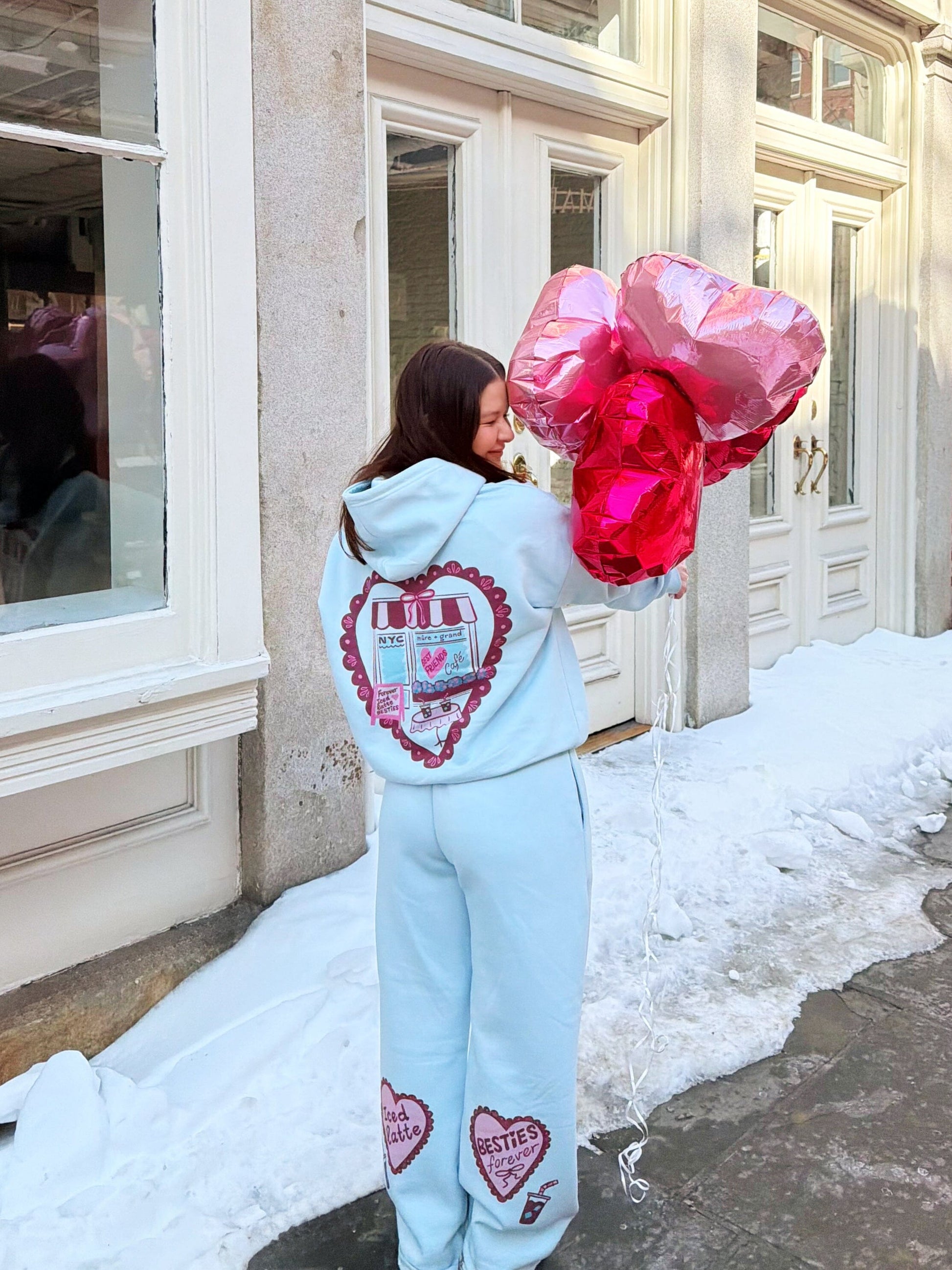 Best Friends Cafe Wide Leg Sweatpants Clothing mure + grand 