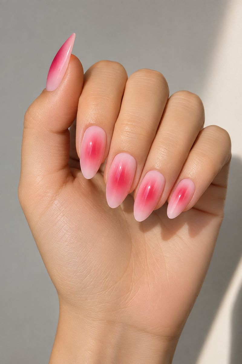 Blushing Aura Press-On Nails Nail Glamnetic 