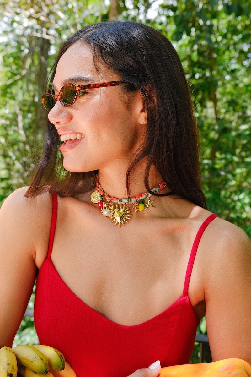 Bohemian Beach Foulard Necklace Necklaces mure + grand 
