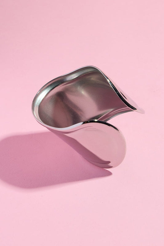 Bold Statement Silver Cuff Bangle Bracelet Mure + Grand 