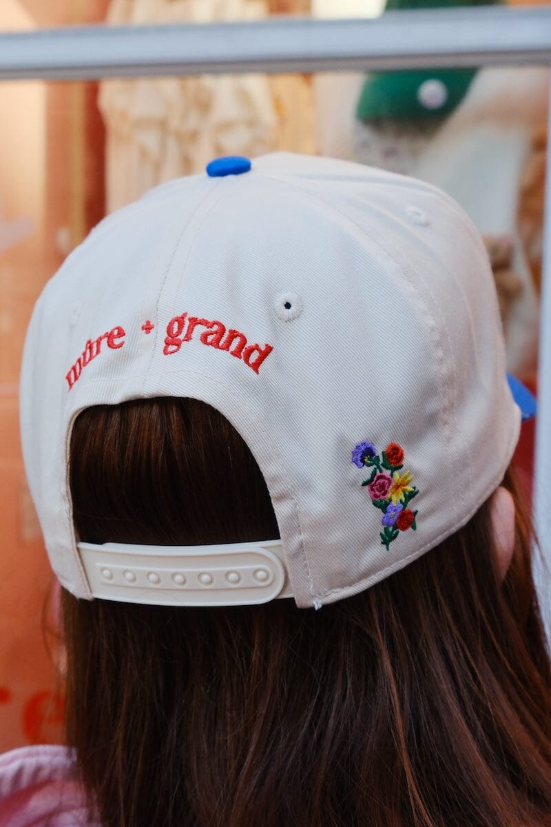 Boston Floral Embroidered Dad Hat Hats mure + grand 