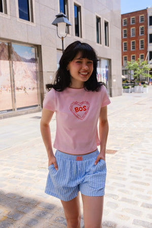 Boston Heart Graphic Baby Tee