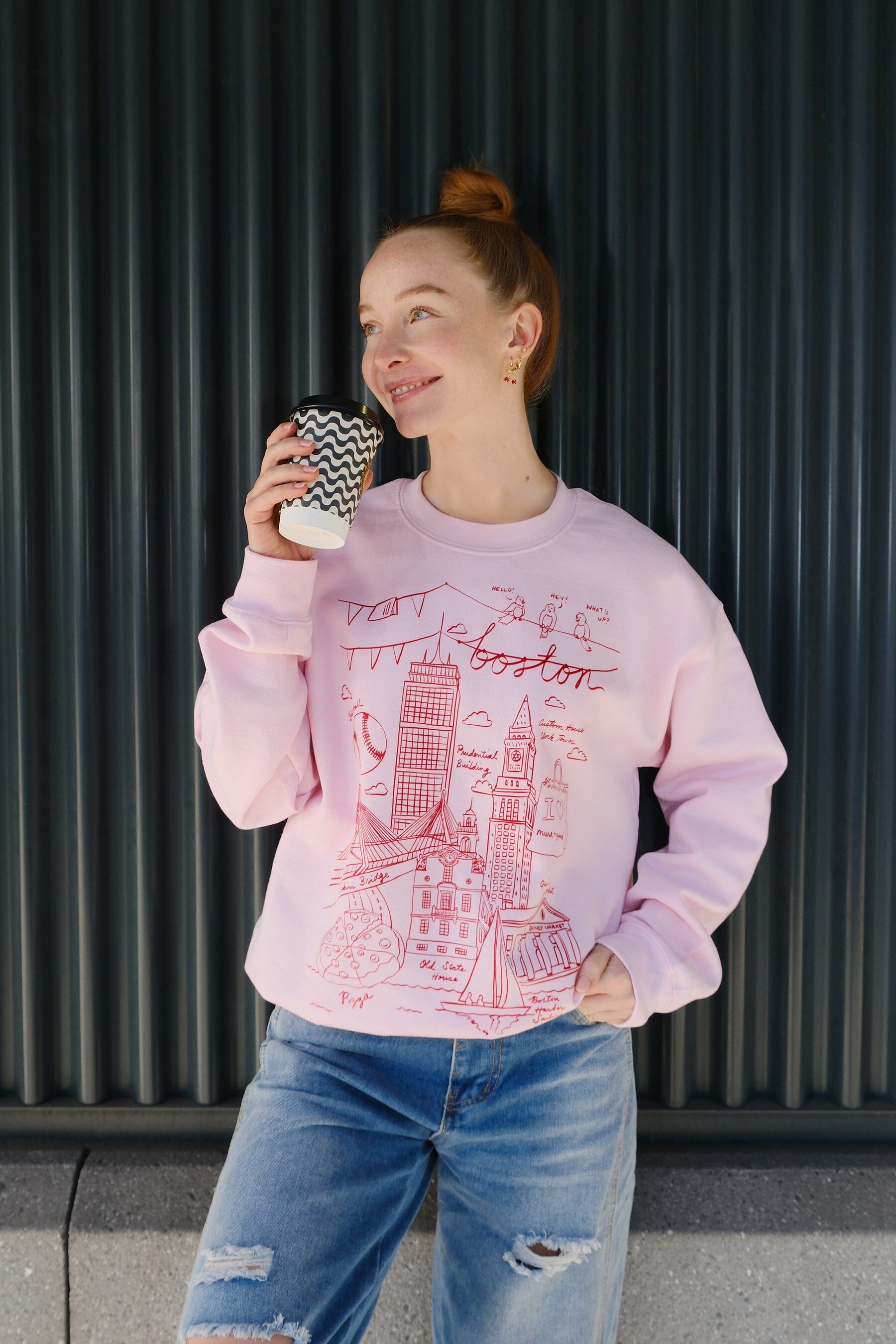 Boston Illustration Sweatshirt sweatshirt mure + grand 