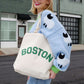 Boston Puff Tote Bag Canvas Tote Bag mure + grand 