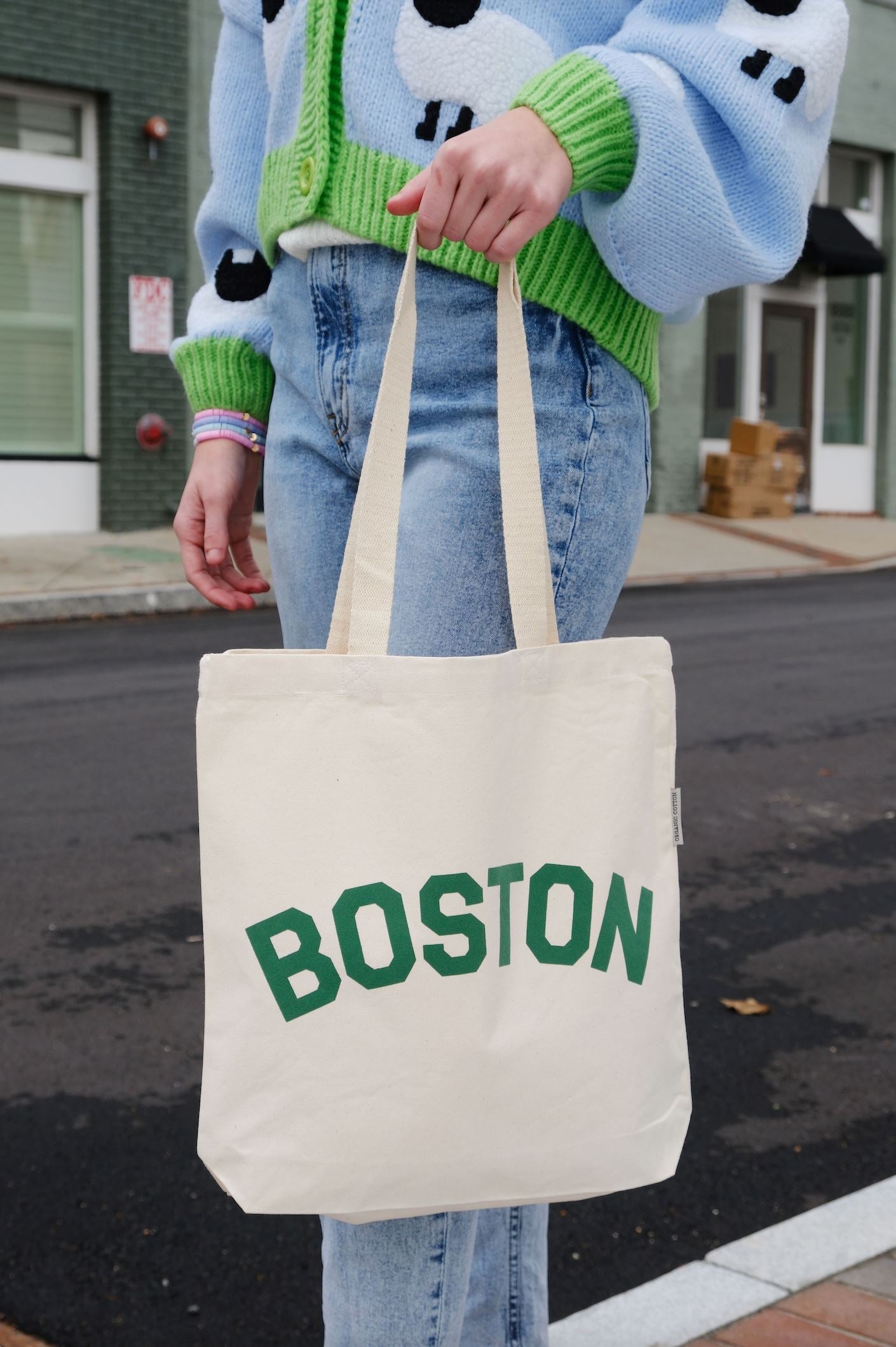 Boston Puff Tote Bag Canvas Tote Bag mure + grand 