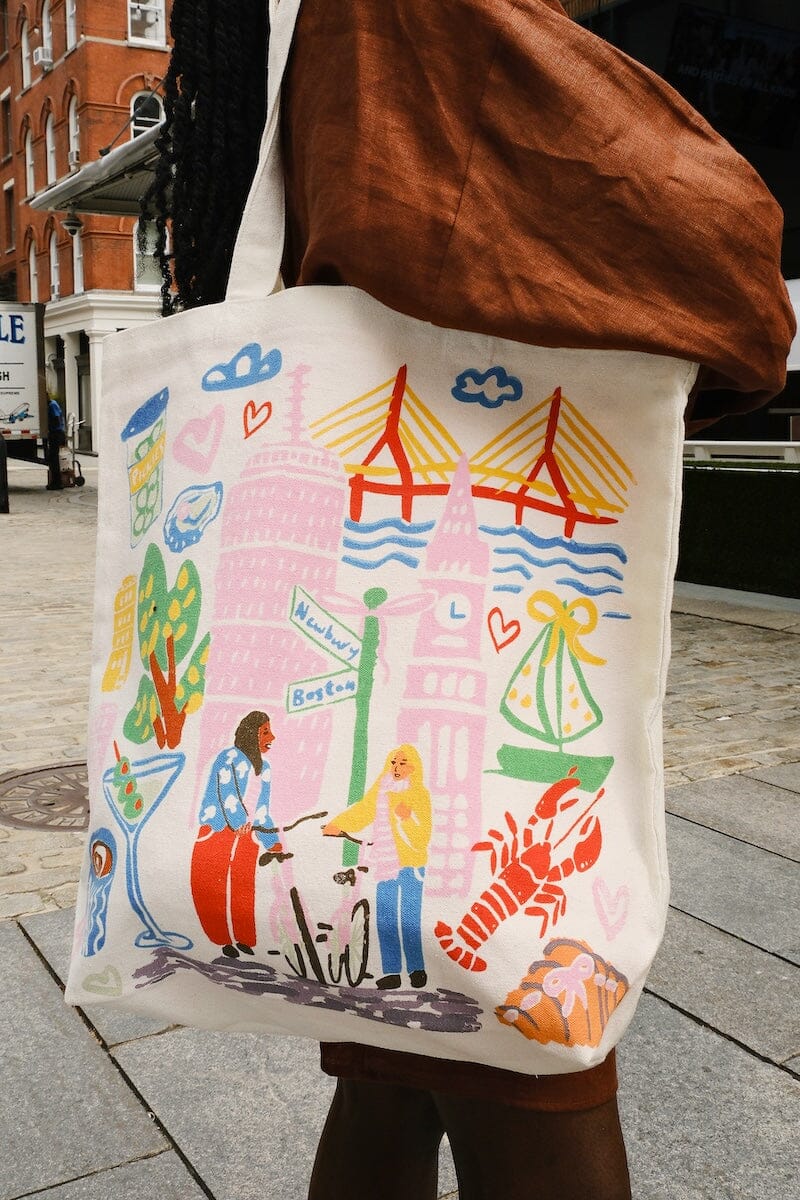 Boston Sketchbook Tote Bag Canvas Tote Bag mure + grand 