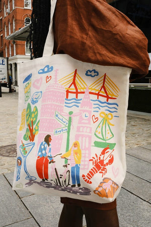 Boston Sketchbook Tote Bag