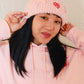 Bow Chunky Knit Beanie Hats mure + grand 