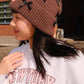 Bow Chunky Knit Beanie Hats mure + grand 