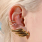 Braided Sterling Silver Ear Cuff Earrings mure + grand 