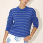 Bridget Vintage Style Collared Stripe Sweatshirt Clothing Bailey Rose 