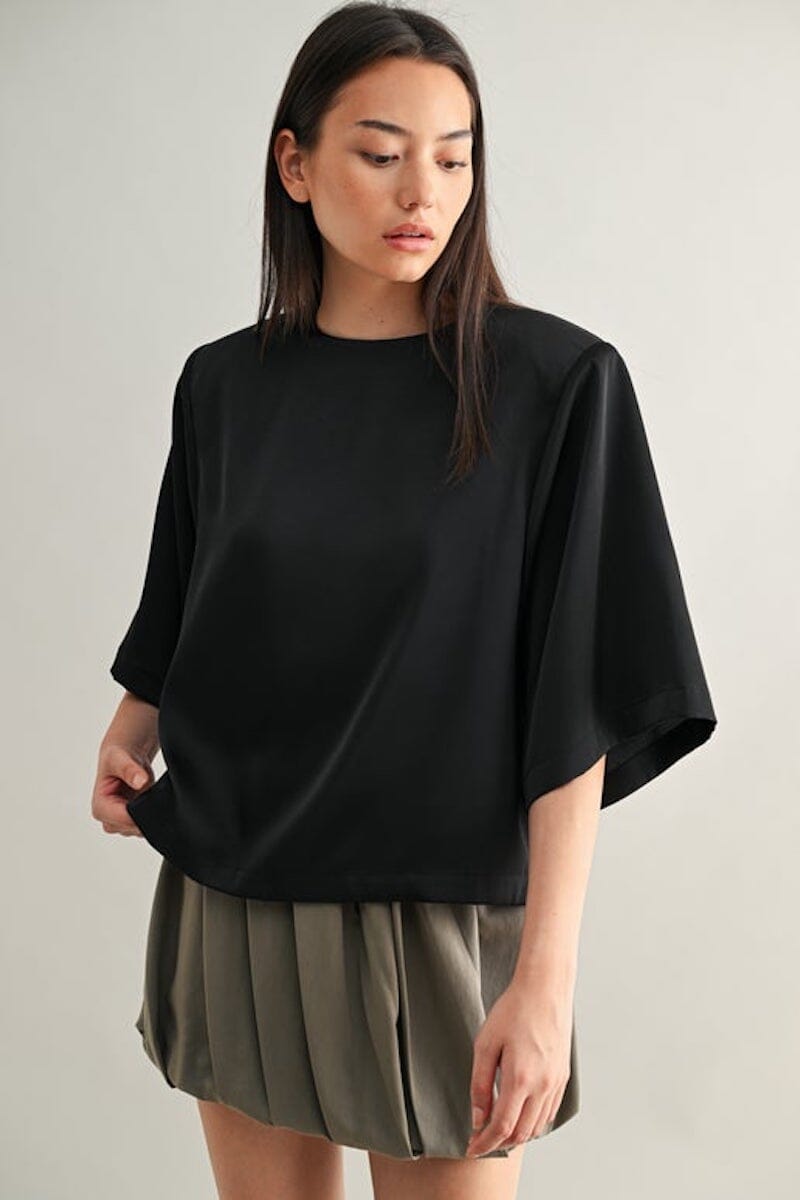 Brittany Satin Top Clothing Pretty Garbage 
