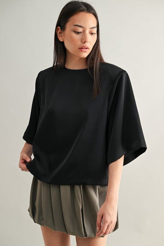 Brittany Satin Top Clothing Pretty Garbage 