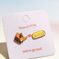 Butter + Baguettes Enamel Charm Stud Earrings Earrings mure + grand 