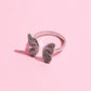 Butterfly Dance Midi Ring Rings mure + grand Silver 