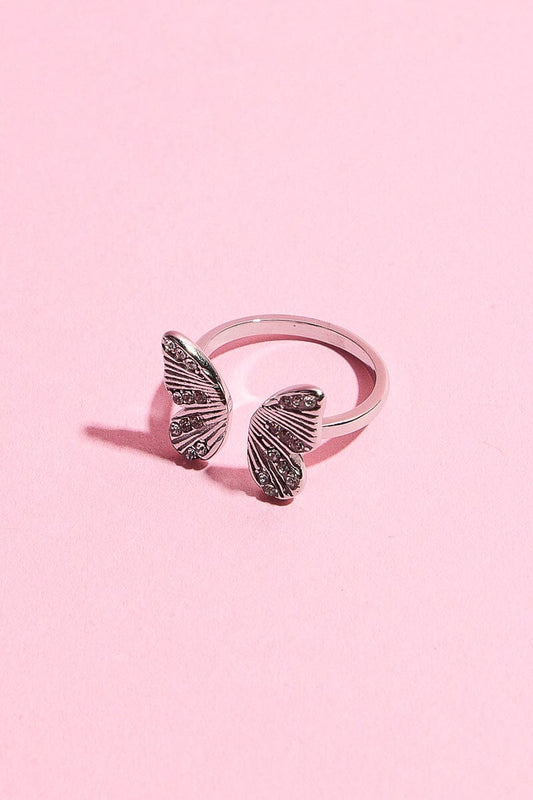 Butterfly Dance Midi Ring Rings mure + grand Silver 