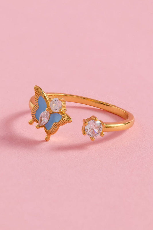 Butterfly Sterling Silver Ring Rings mure + grand 