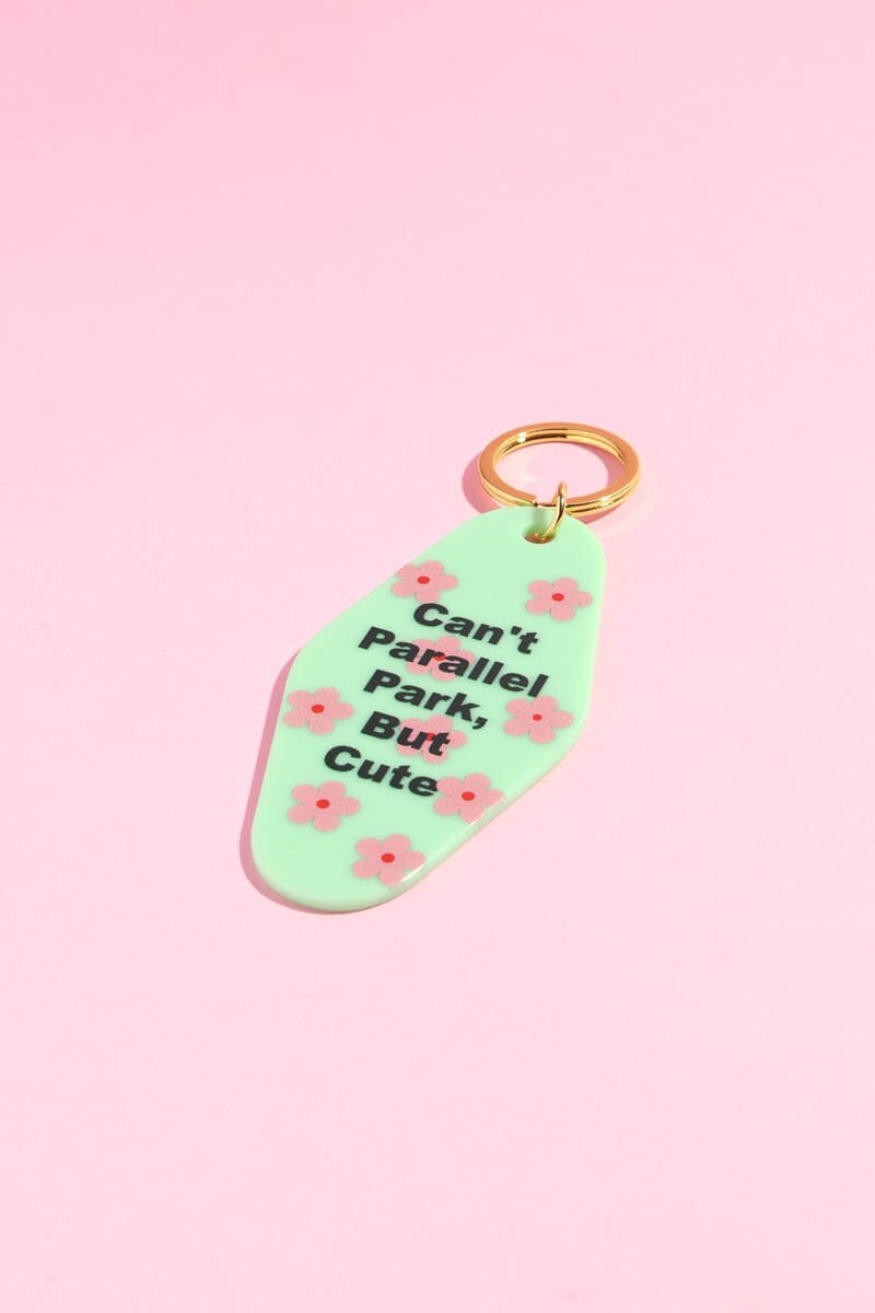 Can't Parallel Park But Cute Motel Keychain Keychain mure + grand 