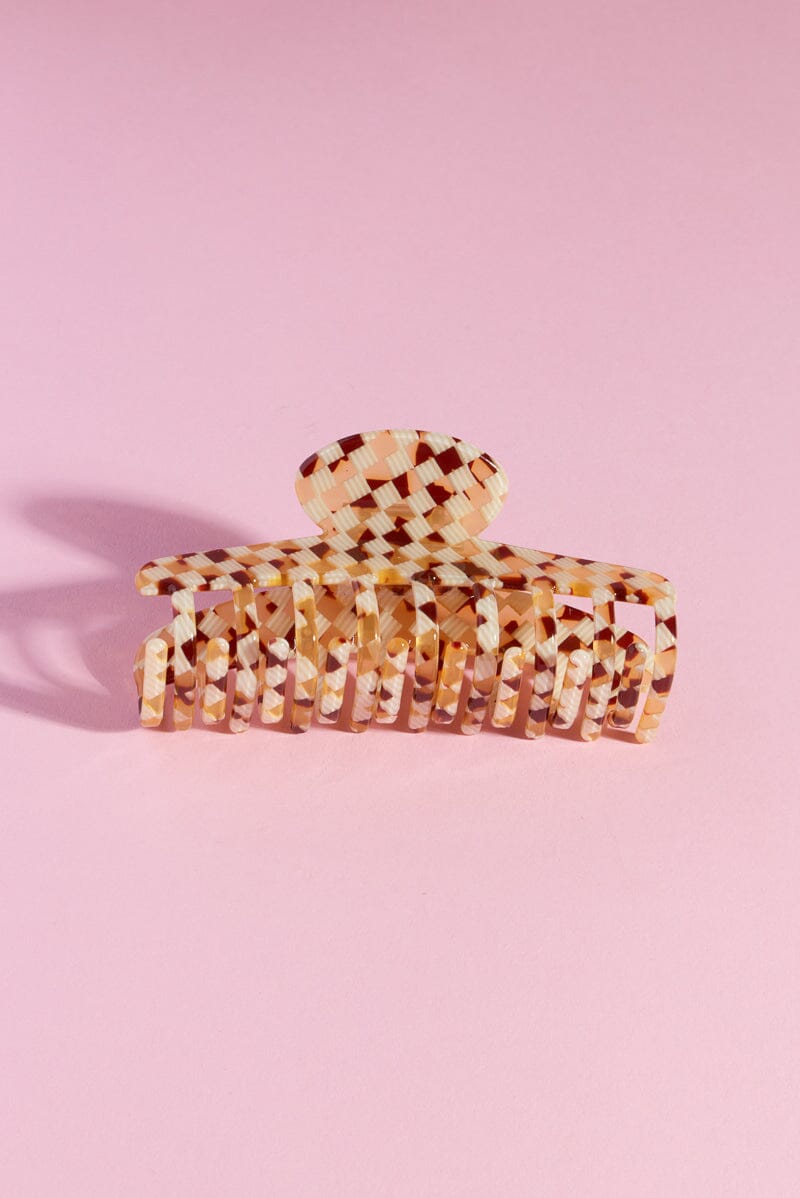 Caramel Macchiato Claw Clip Hair Accessory mure + grand 