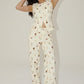 Carmella Ice Cream Print Wide-Leg Pants Clothing Bailey Rose 